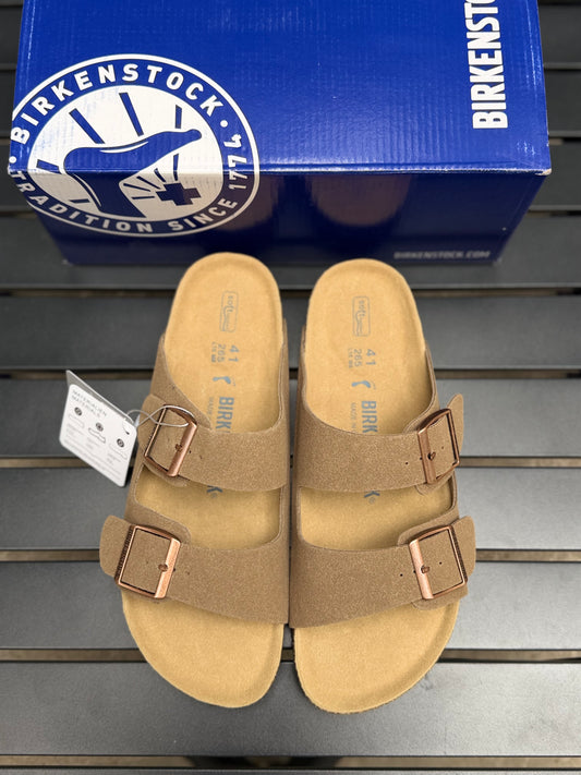 Birke*stock slides - Suede leather