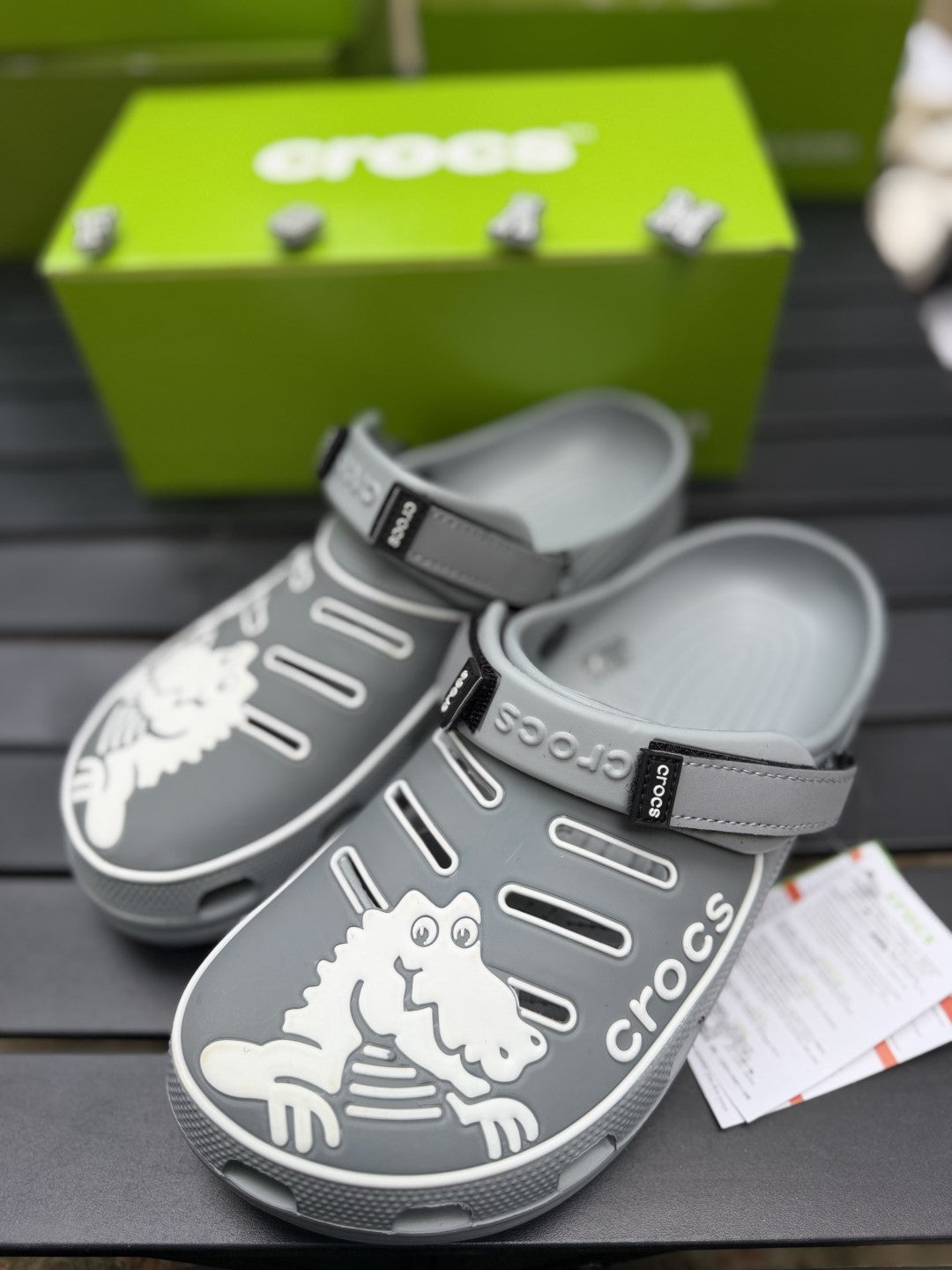 Alligator themed crocs