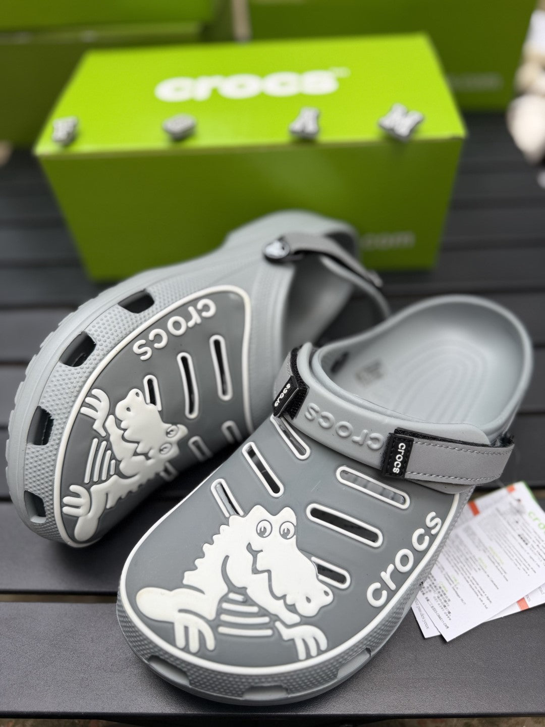 Alligator themed crocs