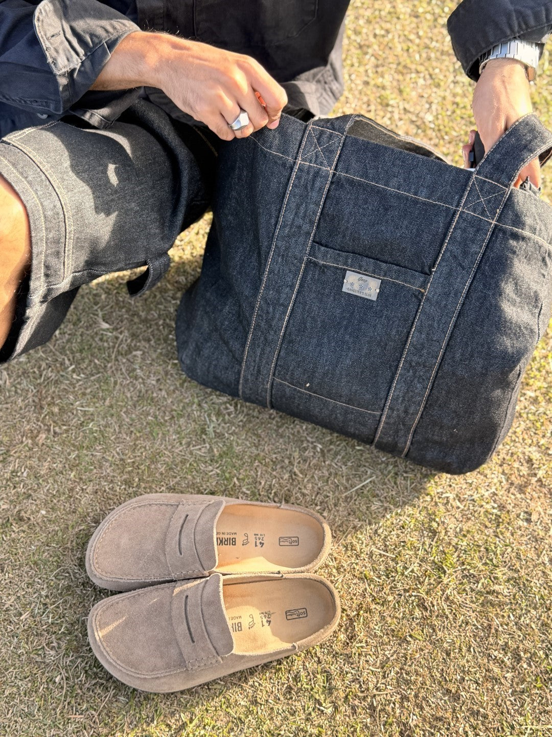 Denim TOTE bag