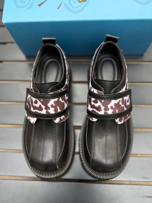Velcro Leopard Loafer
