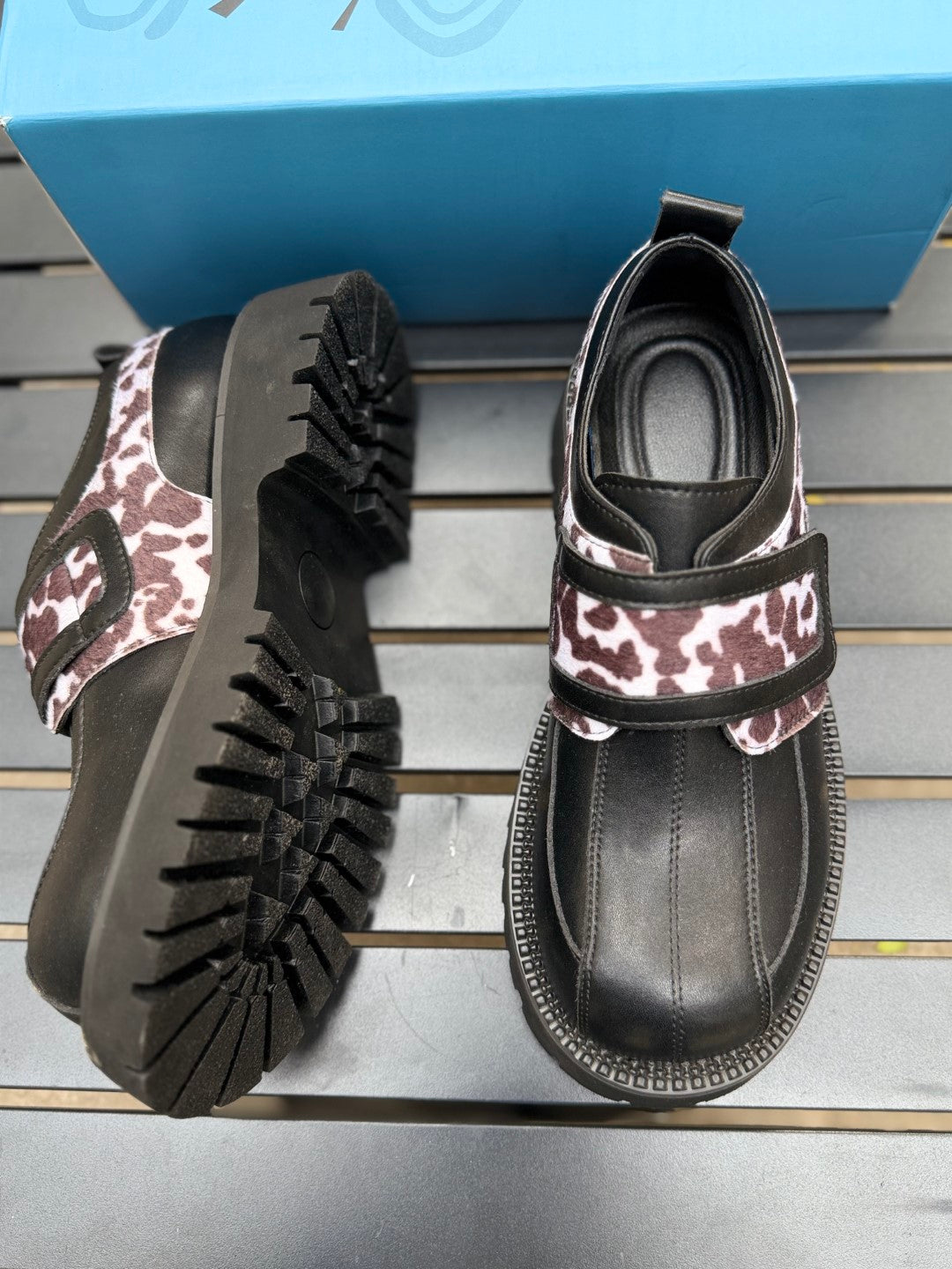 Velcro Leopard Loafer