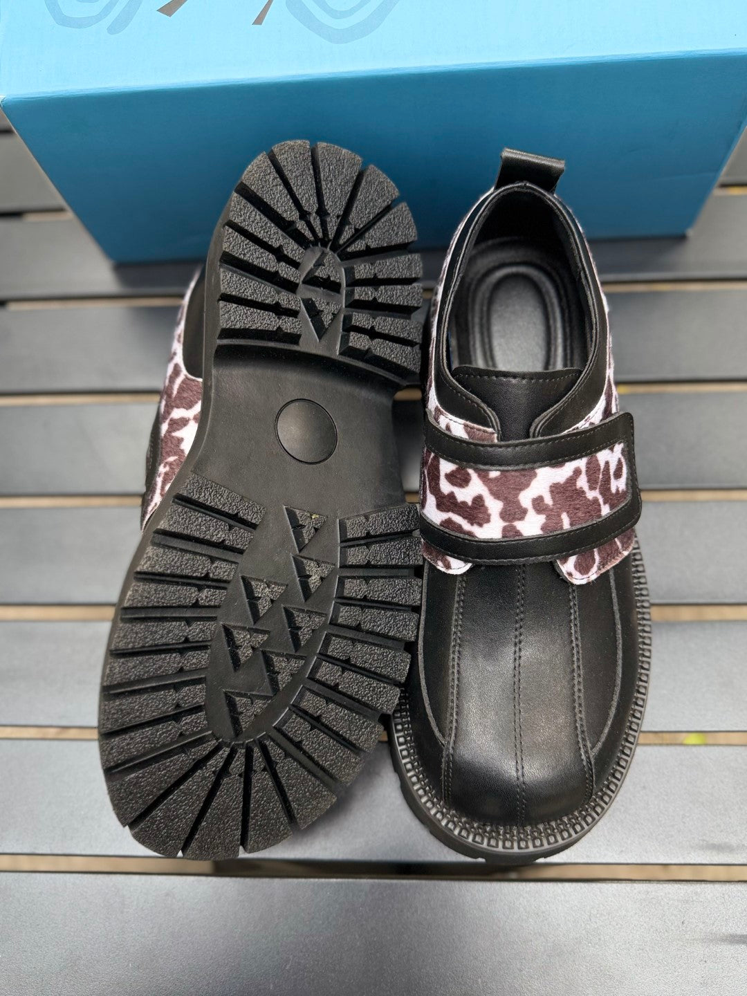 Velcro Leopard Loafer
