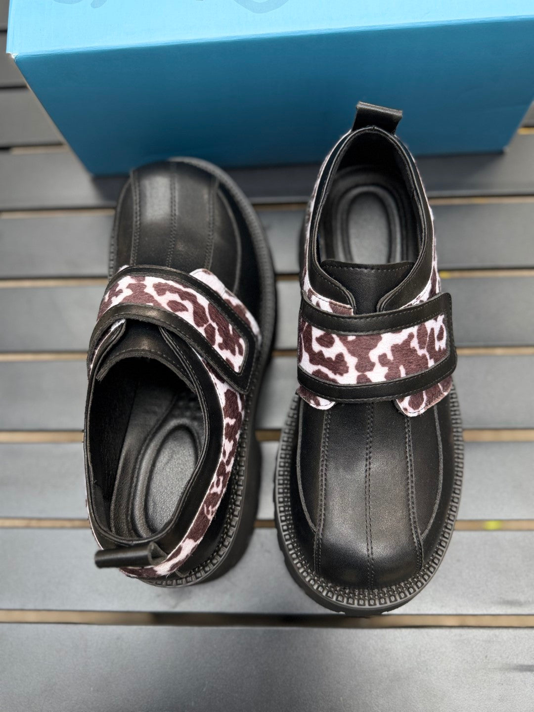 Velcro Leopard Loafer