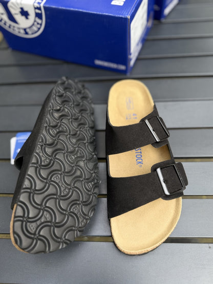 Birke*stock slides - Suede leather