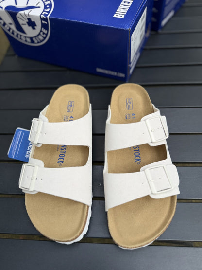 Birke*stock slides - Suede leather