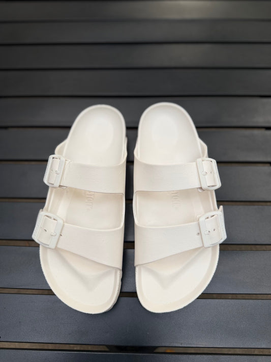 Birkenstock rubber slides