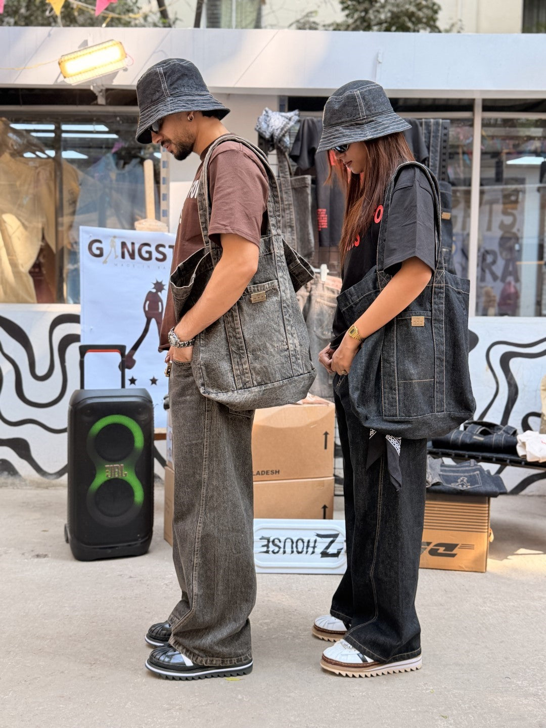 Denim TOTE bag