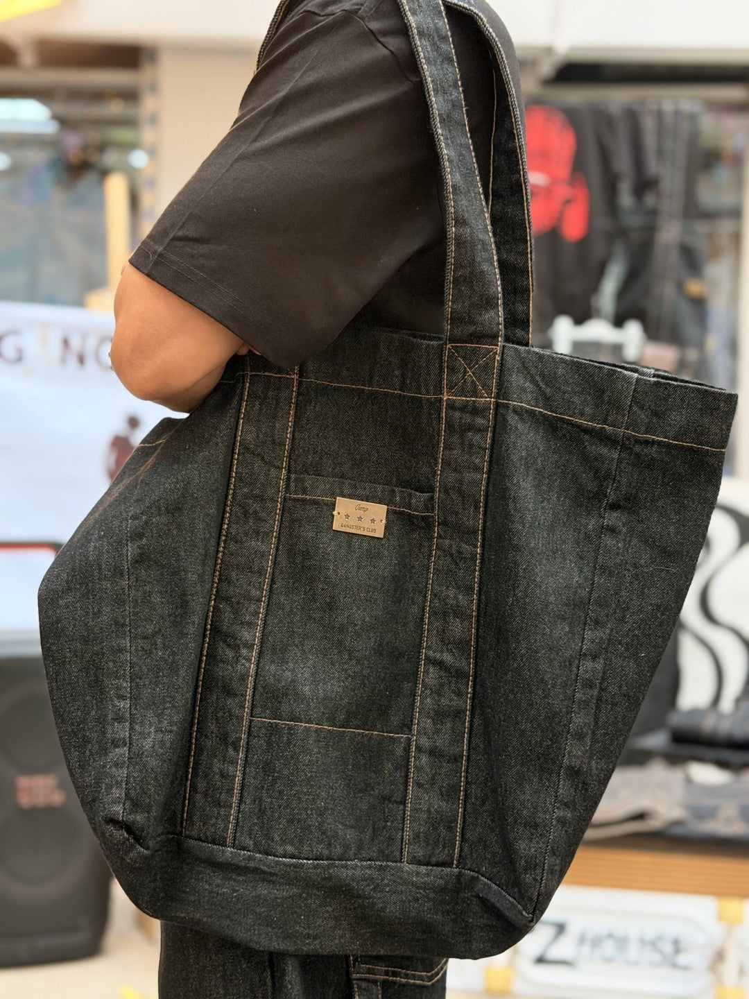 Denim TOTE bag