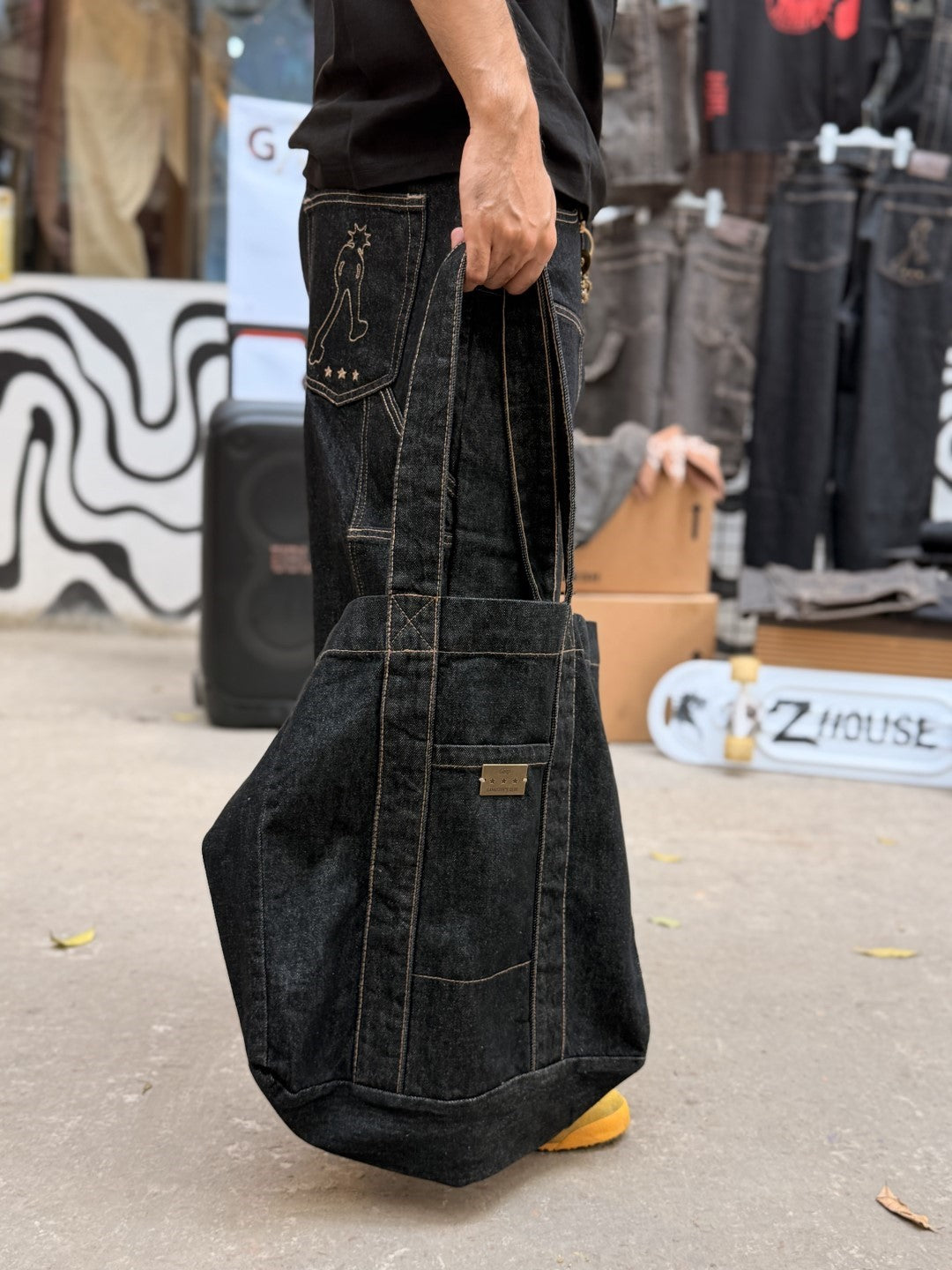 Denim TOTE bag