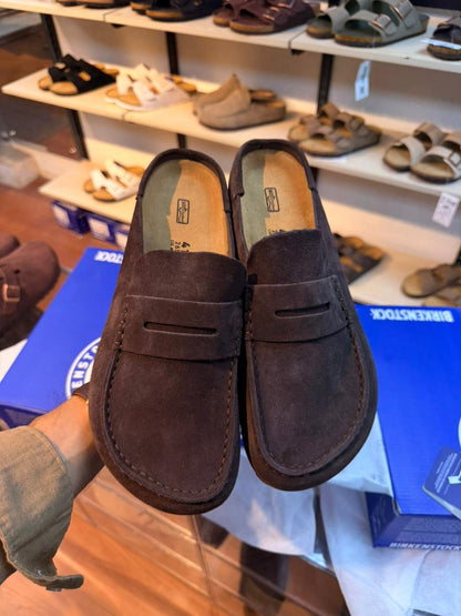 Naples wrapped suede shoes